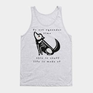 wolf dog skeleton Tank Top